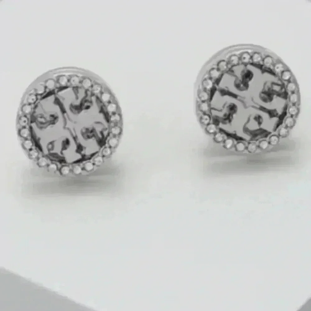 Tory burch logo earrings never used